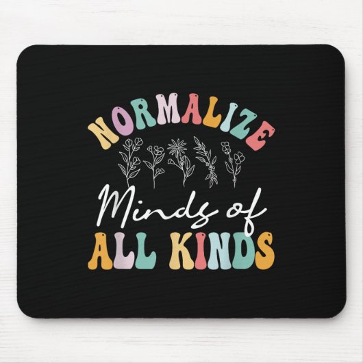 Normaliseer geesten van alle soorten autisme bewus muismat (Voorkant)