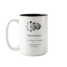 Normaliseer het niet hebben van een mening