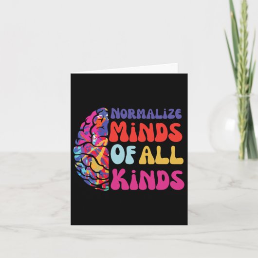 Normaliseer Minds van alle soorten Autisme Bewusth Kaart (Voorkant)