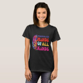 Normaliseer Minds van alle soorten Autisme Bewusth T-shirt (Voorkant volledig)