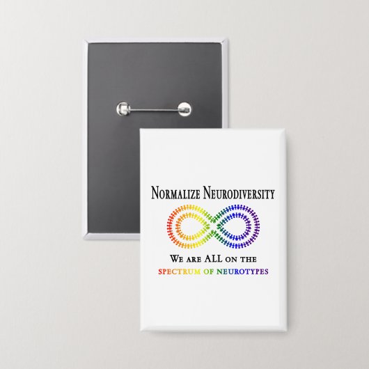Normaliseer Neurodiversiteit Button (Voorkant / Achterkant)