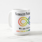 Normaliseer Neurodiversiteit Koffiemok (Voorkant links)
