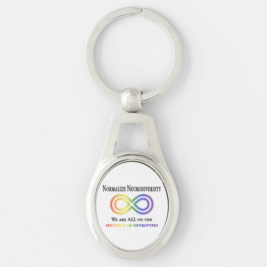 Normaliseer Neurodiversiteit Sleutelhanger (Voorkant)