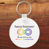 Normaliseer Neurodiversiteit Sleutelhanger (Achterkant)
