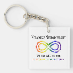 Normaliseer Neurodiversiteit Sleutelhanger