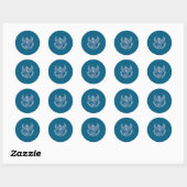 Normaliseer Nuchterheid Koningin Nuchtere Herstel Ronde Sticker (Vel)