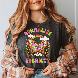 Normaliseer nuchterheid | Sober leven | Afkickvers T-shirt