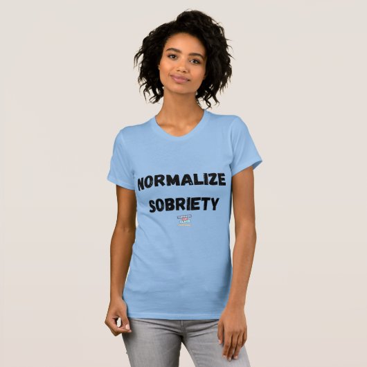 Normaliseer nuchterheid t-shirt (Voorkant volledig)