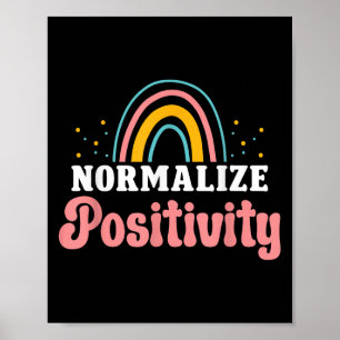 Normaliseer Sitiviteit Regenboog Grappige Spreuk M Poster