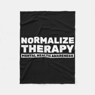 Normaliseer therapie Geestelijke gezondheid Bewust Fleece Deken