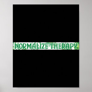 Normaliseer Therapie Geestelijke Gezondheidsbewust Poster