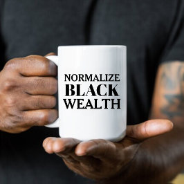 Normaliseren Black Wealth Coffee Mok