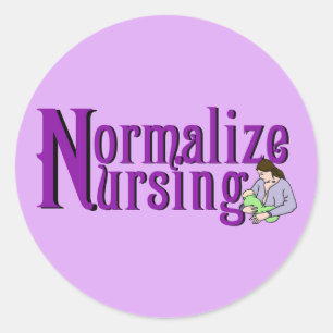 Normaliseren van verpleegkunde ronde sticker