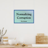 Normalisering van Corruptie Poster (Keuken)