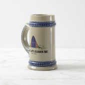 Normaliteit sluit me uit (Humor statistieken) Bierpul (Voorkant links)