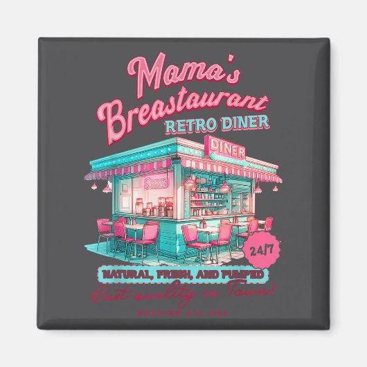 Normalize Breastfeeding Mom Breastfeed Mama's Brea Magneet (Voorkant)