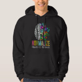 Normalize Minds Of All Kinds Autism Neurodiversity Hoodie (Voorkant)