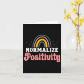 Normalize Sitivity Rainbow Funny Saying Motivation Kaart (Gele Bloem)
