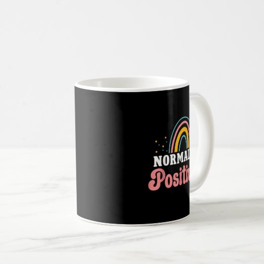 Normalize Sitivity Rainbow Funny Saying Motivation Koffiemok (Voorkant rechts)