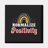 Normalize Sitivity Rainbow Funny Saying Motivation Magneet (Voorkant)