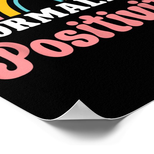 Normalize Sitivity Rainbow Funny Saying Motivation Poster (Hoek)