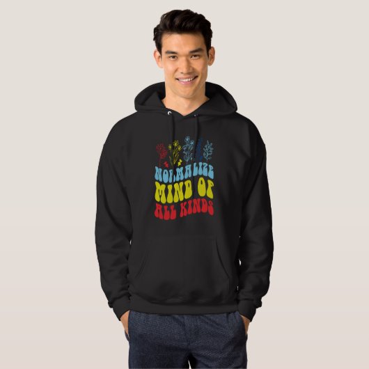 Normalized Minds Of All Kind Autism Awareness Mont Hoodie (Voorkant volledig)