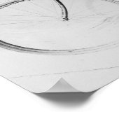 Norman Anderson Side Uitzicht of Racing Bicycle Poster (Hoek)