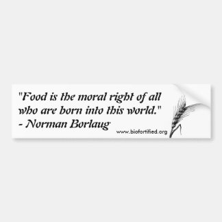 Norman Borlaug Bumpersticker