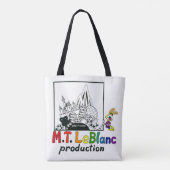 Norman Bunny Boodschaptas Tote Bag (Achterkant)