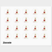Norman Bunny Ronde Sticker (Vel)