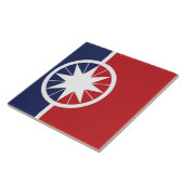 Norman City vlag Tegeltje (Zijkant)