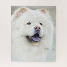 Norman Cream Chow Chow Jigzaag Puzzle