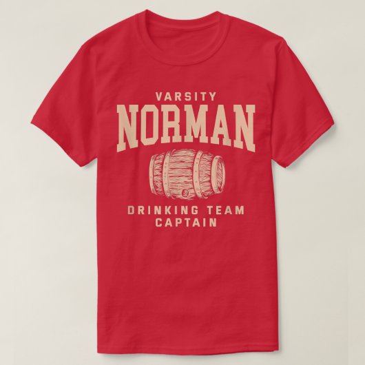Norman Drink Kapitein Oklahoma Craft Beer O T-shirt (Design voorkant)