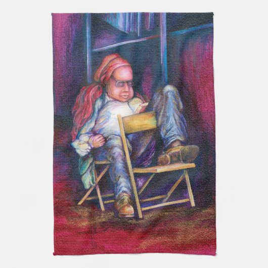 Norman geeft de voorkeur aan Draw in zijn slaap Theedoek (Verticaal)