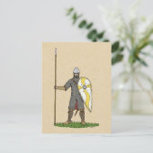 Norman Knight Circa 1066 Briefkaart (Staand voorkant)