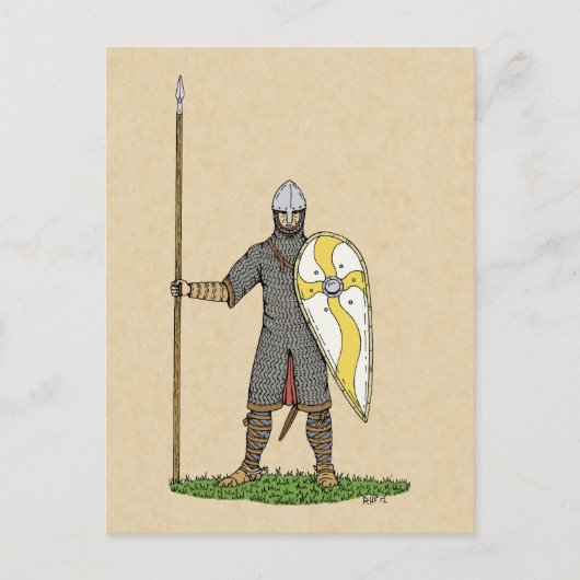 Norman Knight Circa 1066 Briefkaart (Voorkant)