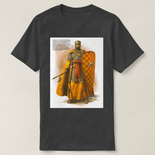 Norman Medieval Knight T-shirt (Design voorkant)