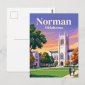 Norman, Oklahoma Briefkaart (Voorkant / Achterkant)