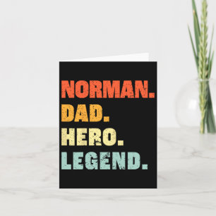 Norman Papa Held Legende Gepersonaliseerde Aangepa Kaart