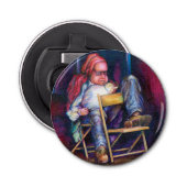 Norman Perfers om in zijn slaap te tekenen Button Flesopener (Voorkant)