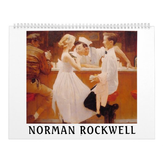 Norman Rockwell Art Vintage Wall Calendar Kalender (Hoes)