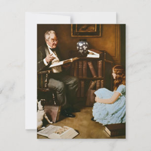 Norman Rockwell, een Britse encyclopedie Feestdagenkaart