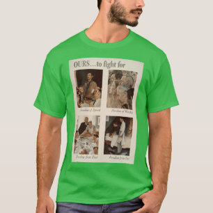 norman rockwell kunststijl2 cadeau cadeau t-shirt