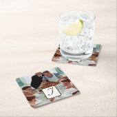 Norman Rockwell Monogrammed Thanksgiving Kartonnen Onderzetters (Insitu)