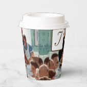 Norman Rockwell Monogrammed Thanksgiving Papieren Bekers (Rechts)