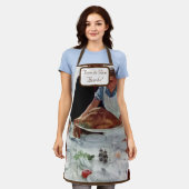 Norman Rockwell Monogrammed Thanksgiving Schort (Gedragen)