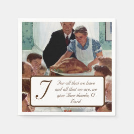 Norman Rockwell Thanksgiving Servet