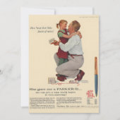 Norman Rockwell Ze gaf me een Parker 61 Pen Magazi Feestdagenkaart (Voorkant)
