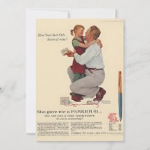 Norman Rockwell Ze gaf me een Parker 61 Pen Magazi