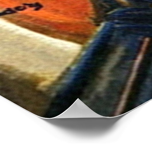 Norman Saunders cover van Marvel Science Stories f Poster (Hoek)